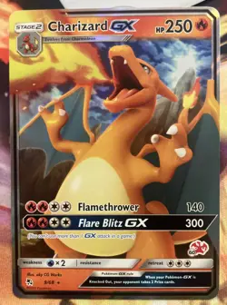 Charizard GX 9/68 (#60 Charizard Stamp) Pokemon TCG Battle Academy Promo Holo - Image 1