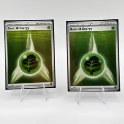 Pokemon TCG Basic Grass Energy 017 Holo Lot of 2 SV Black Star Promos ENG - Image 1