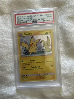 2019 POKEMON SM BLACK STAR PROMO TEAM UP SINGLE PACK BLISTERS PIKACHU-HOLO PSA 9 - Image 3