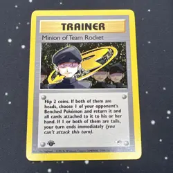 Minion of Team Rocket 113/132 1st Edition - Pokemon TCG Gym Heroes NM. 1 - Image 1