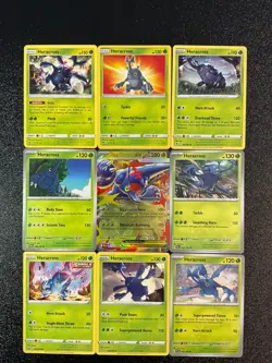 x9 Heracross Pokemon TCG mixed lot collection Rare Holo Mega unique - Image 1
