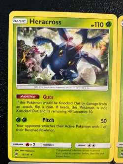x9 Heracross Pokemon TCG mixed lot collection Rare Holo Mega unique - Image 2