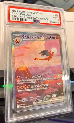 Pokemon Charizard ex 199/165 Scarlet & Violet 151 SIR Holo PSA 9 - Image 2