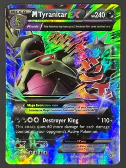 Mega M Tyranitar EX 43/98 Holo XY - Ancient Origins Pokemon - Image 1
