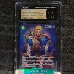 Basil Hawkins One Piece CCG CGC 10 SR Foil Alt Art OP07-029 JP - Image 1