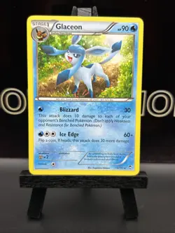 Pokemon Glaceon 19/111 Furious Fists Regular Rare LP - Image 2