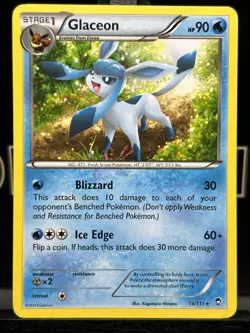 Pokemon Glaceon 19/111 Furious Fists Regular Rare LP - Image 3