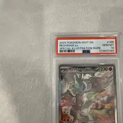 2025 POKEMON WHT EN-WHITE FLARE SPECIAL ILLUSTRATION RARE RESHIRAM EX PSA 10 - Image 4