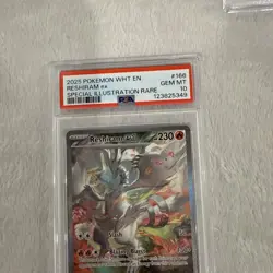 2025 POKEMON WHT EN-WHITE FLARE SPECIAL ILLUSTRATION RARE RESHIRAM EX PSA 10 - Image 5