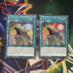 Yugioh! War Rock Mountain X2 BLVO-EN000 Secret Rare 1st Edition NM - Image 1