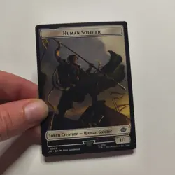 Human Soldier Token Creature Magic The Gathering MTG Card - Image 1