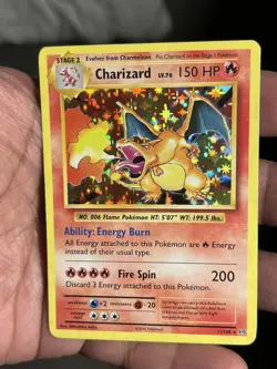 2016 Pokemon TCG Charizard Holo 11/108 XY Evolutions LP zard rare card - Image 1