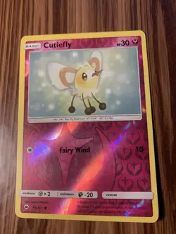 Cutiefly 95/147 Reverse Holo Burning Shadows Pokemon Card Common - Image 2