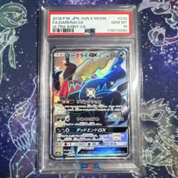 PSA10 Darkrai GX SSR 230 150 SM8b GX Ultra Shiny Japanese Pokemon Card Mint - Image 1