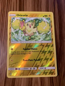 Pokemon Oricorio (46/191) Guardians Rising LP REVERSE HOLO Rare Card - Image 1