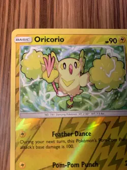 Pokemon Oricorio (46/191) Guardians Rising LP REVERSE HOLO Rare Card - Image 5
