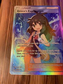 Green's Exploration Pokemon TCG 209/214 2019 Full Art Card - Image 2