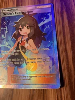 Green's Exploration Pokemon TCG 209/214 2019 Full Art Card - Image 3