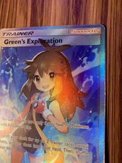 Green's Exploration Pokemon TCG 209/214 2019 Full Art Card - Image 5