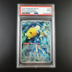 PSA 9 Misty's Psyduck 193/182 Pokemon Destined Rivals Holo Graded Card - Image 1