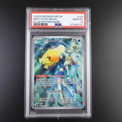 PSA 10 Misty's Psyduck 193/182 Pokemon Destined Rivals Holo Graded Card - Image 1