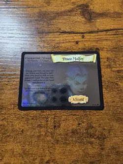 Draco Malfoy #2/116 Base Set 2001 WOTC Holo Foil Rare Card LP (Harry Potter TCG) - Image 1
