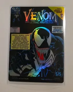 Magic The Gathering MTG EDDIE BROCK 0223 Full Art Foil Spider-Man LP Print Line - Image 2