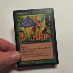 Magic the Gathering MTG Uktabi Faerie (247) Mirage LP - Image 1