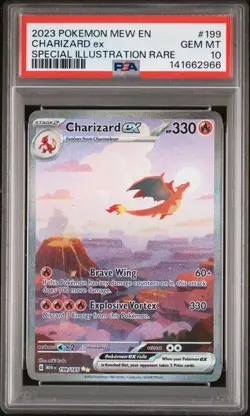 Pokemon Charizard ex 151 Special Illustration Rare #199 PSA 10 Gem Mint - Image 1