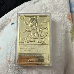 Burger King Pokemon TCG Mewtwo 1999 Gold Metal Holo Promo Limited EN Oversize - Image 2