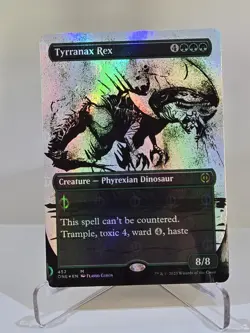MTG Tyrranax Rex (Showcase) (Step-and-Compleat) FOIL Phyrexia All Will Be One - Image 1