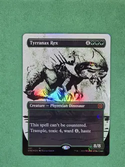 MTG Tyrranax Rex (Showcase) (Step-and-Compleat) FOIL Phyrexia All Will Be One - Image 3