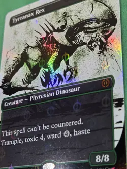 MTG Tyrranax Rex (Showcase) (Step-and-Compleat) FOIL Phyrexia All Will Be One - Image 5