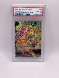 2025 ONE PIECE PRB02 EN #091 Rebecca SP PSA 10 Special Alternate Art - Image 1