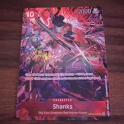 Bandai One Piece CCG Shanks OP09-004 Super Rare Alt Art Foil English - Image 1