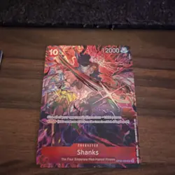 Bandai One Piece CCG Shanks OP09-004 Super Rare Alt Art Foil English - Image 2