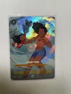 Lorcana Raging Storm Enchanted Action Card Stitch Lilo Lilo & Stitch Disney TCG - Image 1