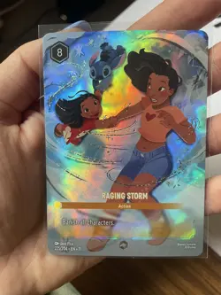 Lorcana Raging Storm Enchanted Action Card Stitch Lilo Lilo & Stitch Disney TCG - Image 3