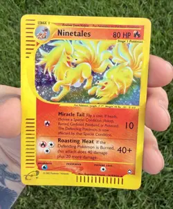 Ninetales (H19) Aquapolis H19/H32 Pokemon Card Holo LP - Image 1