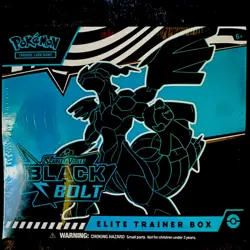 Pokemon Scarlet & Violet Black Bolt Elite Trainer Box Trading Card Game - Image 1