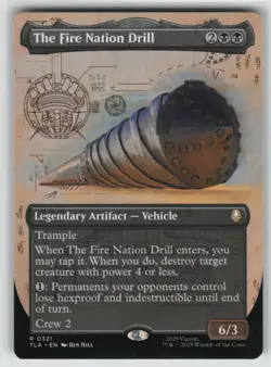 MTG The Fire Nation Drill (Borderless) Normal Avatar: The Last Airbender # 321 N - Image 1