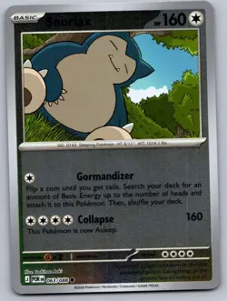 SNORLAX 063/088 C PERFECT ORDER POKEMON REVERSE HOLO NM/M - Image 1