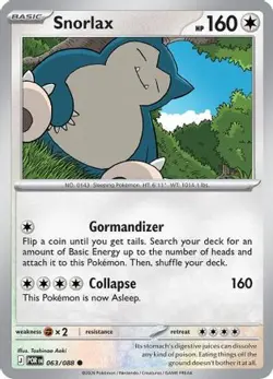 SNORLAX 063/088 C PERFECT ORDER POKEMON REVERSE HOLO NM/M - Image 3