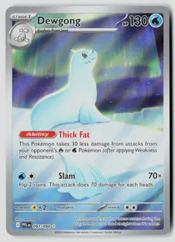 Dewgong 097/094 Illustration Rare Phantasmal Flames Pokemon Near Mint - Image 1