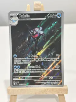Palafin 225/091 - Illustration Rare Paldean Fates Pokemon Holo NM - Image 1
