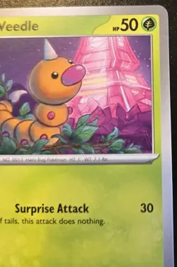 Weedle 001/086 Common Mega Evolution: Chaos Rising Pokemon TCG - Image 3