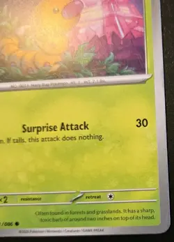 Weedle 001/086 Common Mega Evolution: Chaos Rising Pokemon TCG - Image 5