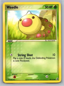 Weedle 87/113 Common Delta Species Pokemon Lightly Played - Image 1