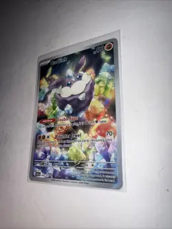 Pokemon Carbink 242/217 Illustration Rare Full Art Holo (ASC) English 90HP - Image 2