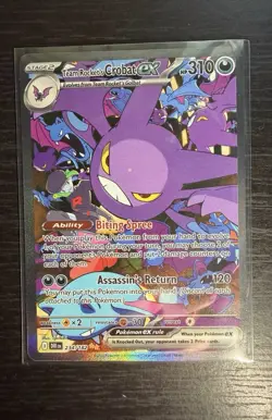 ✅ 2025 Pokemon DRI EN Special Illustration Rare #234 Team Rocket's Crobat ex - Image 1